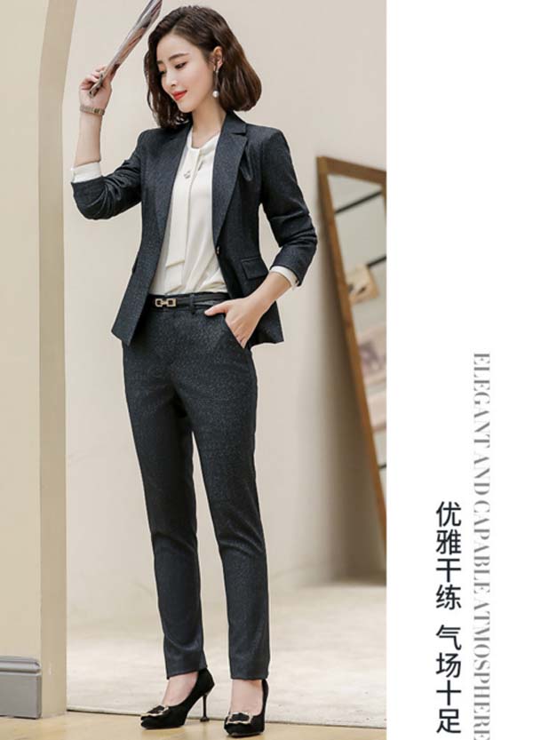太原時(shí)尚氣質(zhì)灰色女士西裝